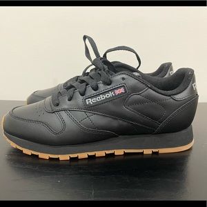 Reebok - Women’s Classic Black Leather 6.5